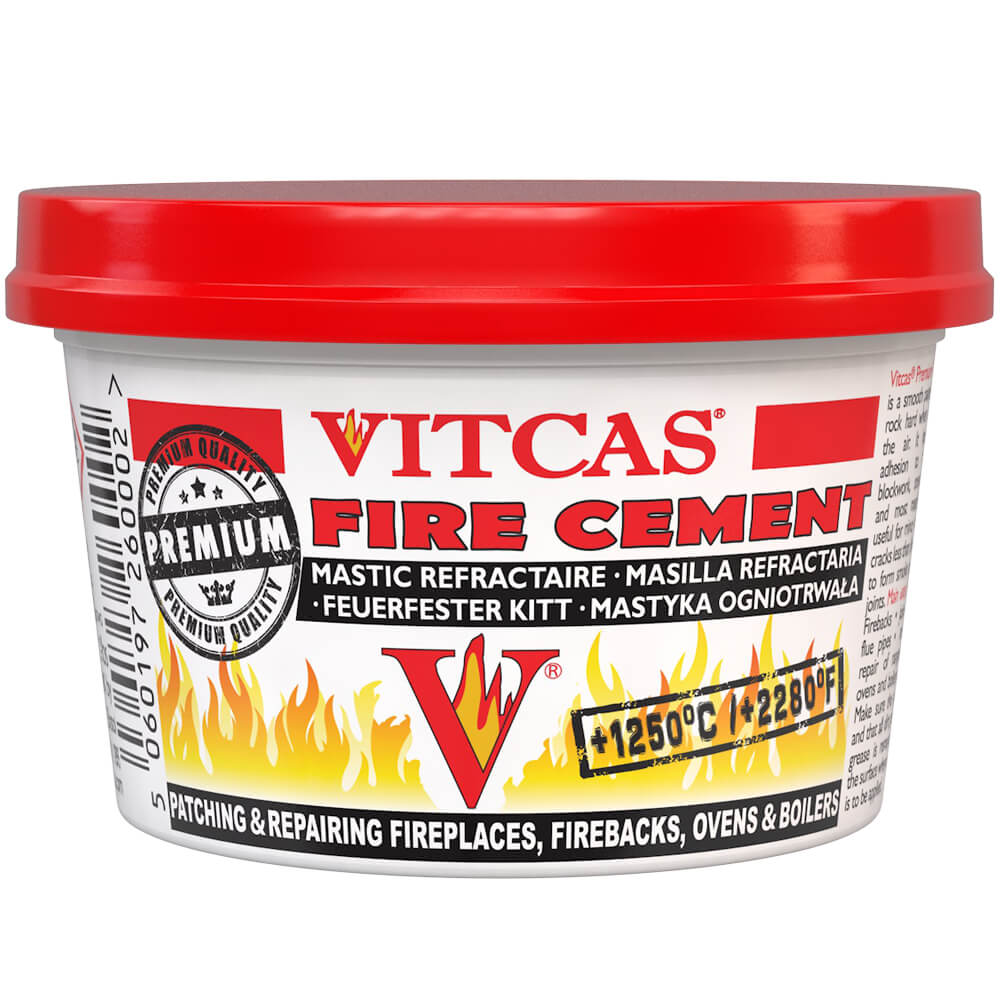 Vitcas Premium Fire Cement as a recorded repair material